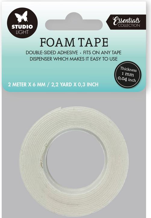 Actual product image art by marlene Studio Light | Essential Tools Doublesided Foam Tape 1mm Thick - 0,6mm Wide (1 mm)