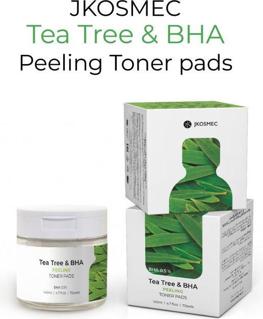 Produktbild JKosmec Tea Tree and BHA Peeling Toner Pads (Peeling, 700 ml)