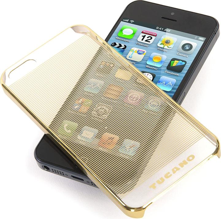 Image du produit Tucano Snap Case Plissè pour iPhone 5/5S/SE Or (Apple iPhone 5s, Apple iPhone 5)
