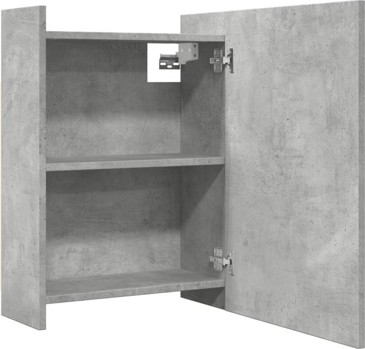 Produktbild VidaXL Badezimmer Spiegelschrank Badschrank Badspiegel Wandschrank Betongrau (62.5 x 20.5 x 64 cm)