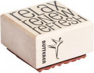Image du produit Rayher Tampon "relax - renew - refresh" (détente - renouvellement - rafraîchissement)