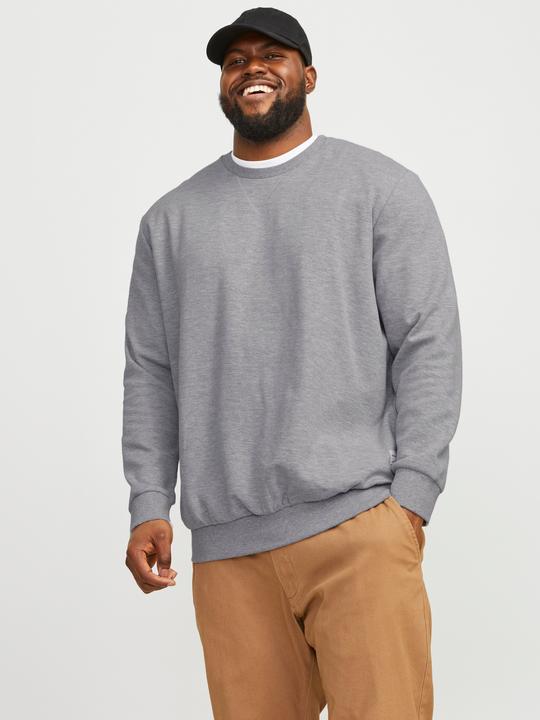 Produktbild Jack & Jones Plus Size Einfarbig Sweatshirt mit Rundhals Sweatshirt mit Rundhals (8XL)