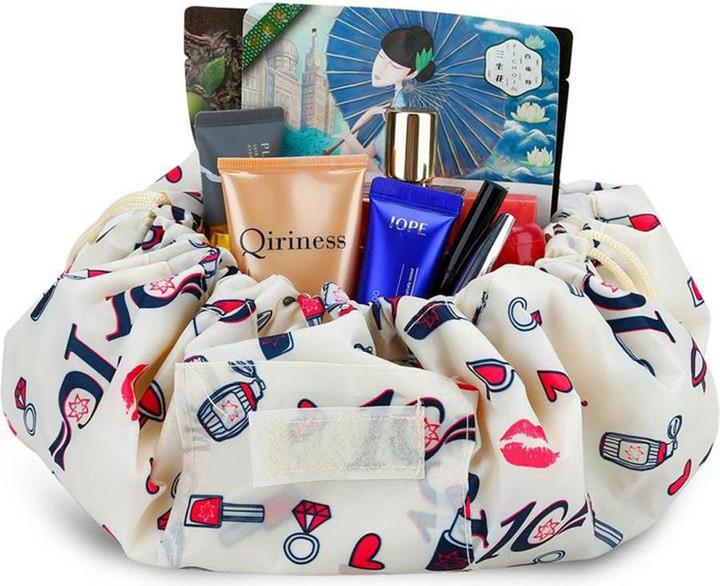 Immagine prodotto Intirilife Borsa per cosmetici in CREMA GIRLY MOTIVE
