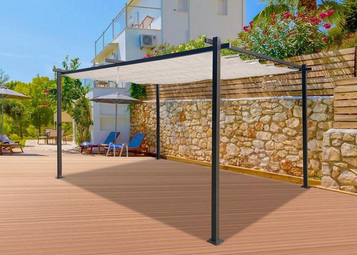 Image du produit Jet-Line Pavillon Luxor 3x4m KD beige-antracite (300 cm, 400 cm)