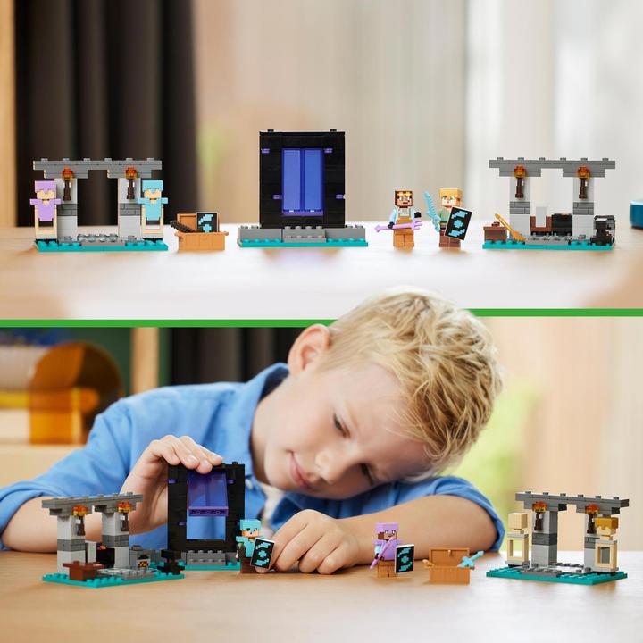 Produktbild LEGO Die Waffenkammer (21252, LEGO Minecraft)