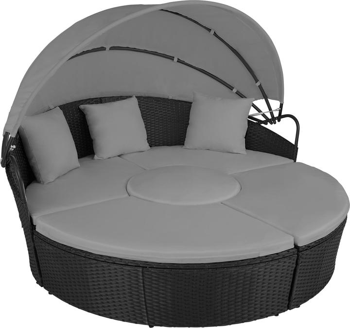 Image du produit tectake Bain de soleil rond modulable SANTORIN