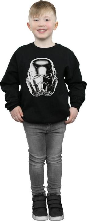 Immagine prodotto Star Wars Stormtrooper Warp Speed Helmet Felpa Ragazzi (152, 158)
