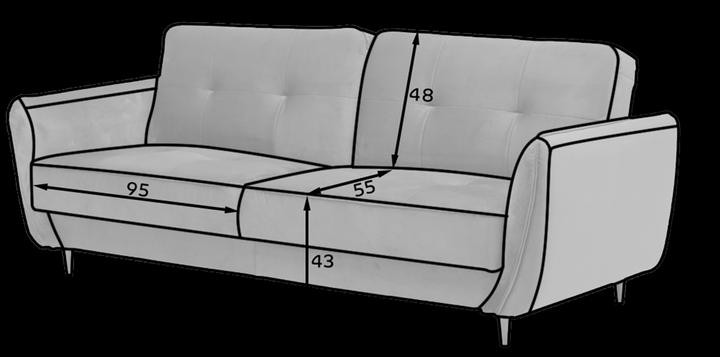 Produktbild ELTAP Bellis (3-Sitzer, Bettsofa)
