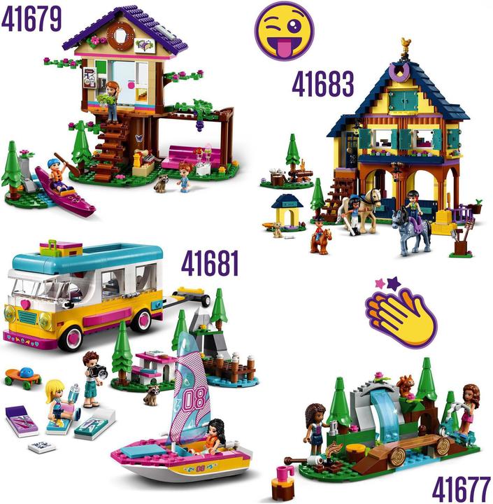 Actual product image LEGO Friends 41681 Forest camper and sailboat (41681, LEGO Friends)