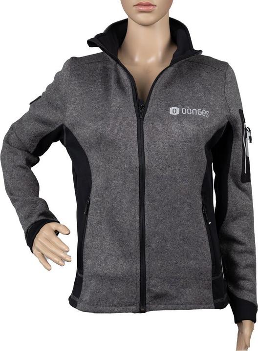 Immagine prodotto Dönges Giacca in maglia "Marieke" antracite, GR.XXL, 3 x logo (XXL)