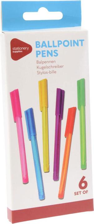 Immagine prodotto Penne a sfera colorate, 5 pezzi. (Multicolore, 5 x)