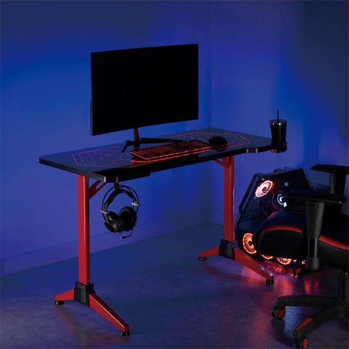 Produktbild LogiLink Gaming-Schreibtisch mit Geo-Wabenmuster