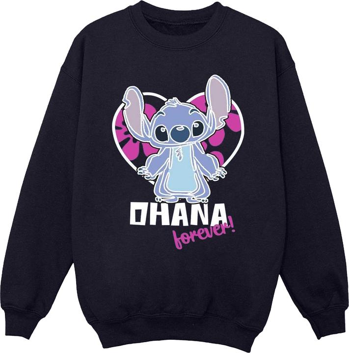 Disney Lilo And Stitch Ohana Forever Heart Sweatshirt (M)