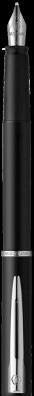 Actual product image Waterman Fountain pen Allure F (Stainless steel, Black, 1 x)