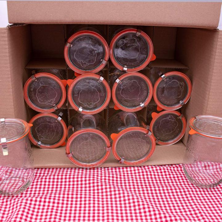 Image du produit Flaschenbauer.de Lot de 12 pots de 1L, bocaux à conserves (12 pcs, 1 l)
