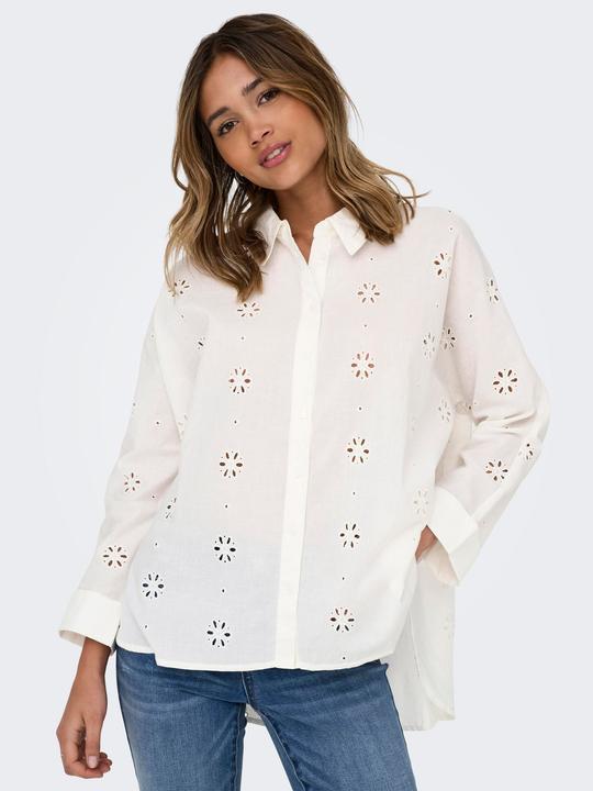 Image du produit Only Onlnew Lina Grace Ls Brod Angl Shirt Wvn (S)