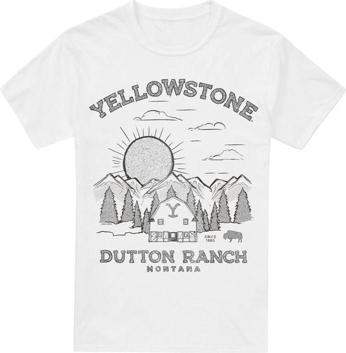 Immagine prodotto Yellowstone Dutton Ranch Maglietta Alba Uomo (3XL)
