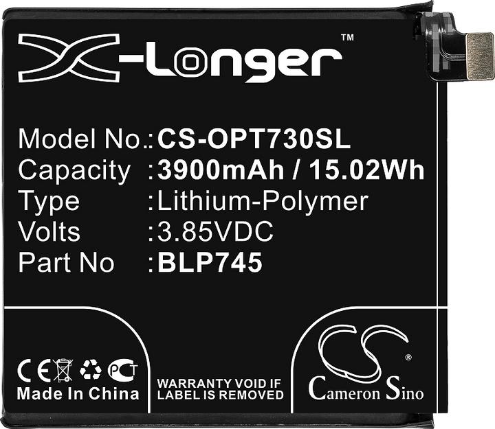 Image du produit NoName Batterie pour OnePlus 7T Pro, 3900mAh, 3.85V