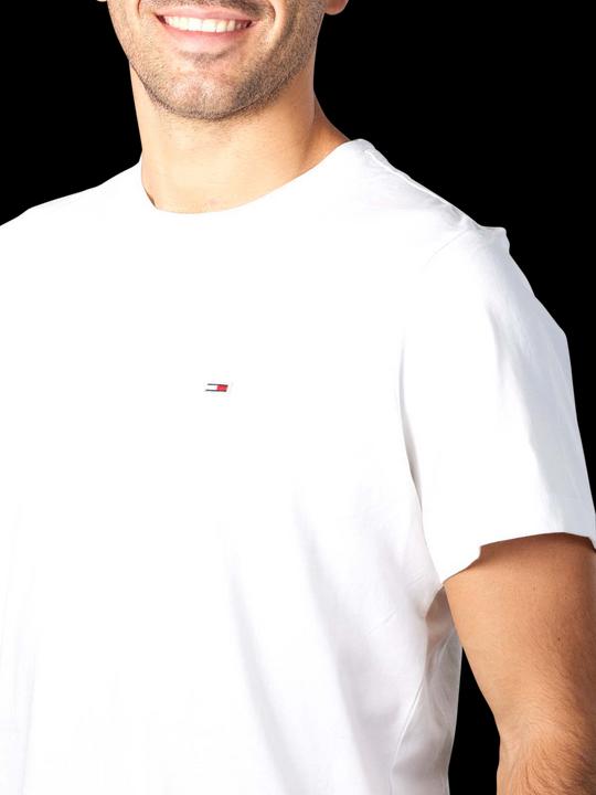 Actual product image Tommy Hilfiger Tommy Jeans T-Shirt Slim Jaspe V Neck whte (S)