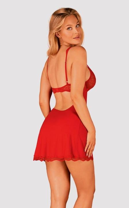 Image du produit Obsessive Luvae Babydoll & Thong Rouge S/M (S/M)