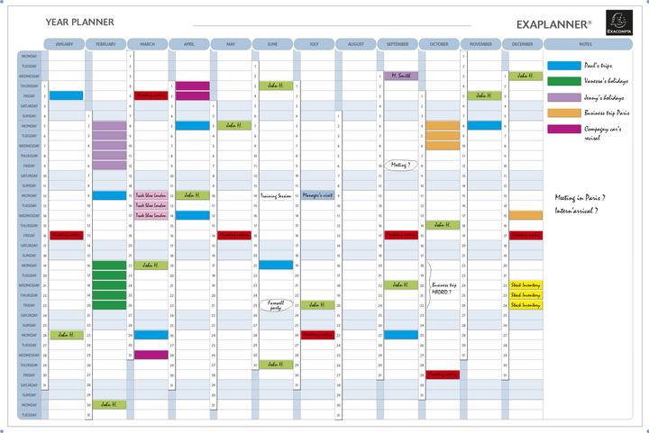 Produktbild Exacompta Jahresplaner (90 x 60 mm, Englisch)