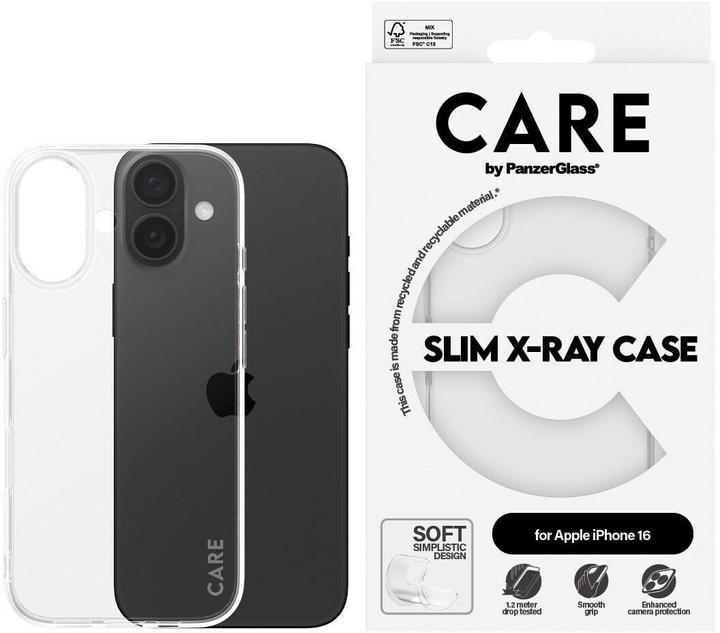 Immagine prodotto PanzerGlass CARE by PG TP X-Ray Soft B iPhone16 6.1 (Apple iPhone 16)