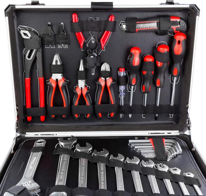 Image du produit Dema Mallette à outils en aluminium avec outils 176 pcs. (176 pièces)