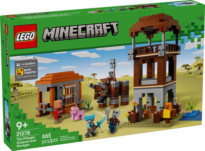 Produktbild LEGO Ein Verwüster am Plünderer-Aussenposten (21278, LEGO Minecraft)