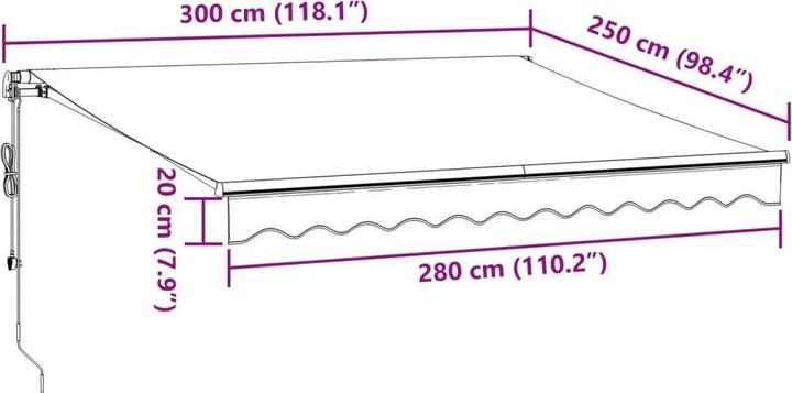 Actual product image VidaXL Lado (3 m)