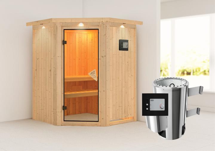 Immagine prodotto Karibu Nanja con corona sul tetto (Comando esterno Plug & Play da 3,6 KW)
