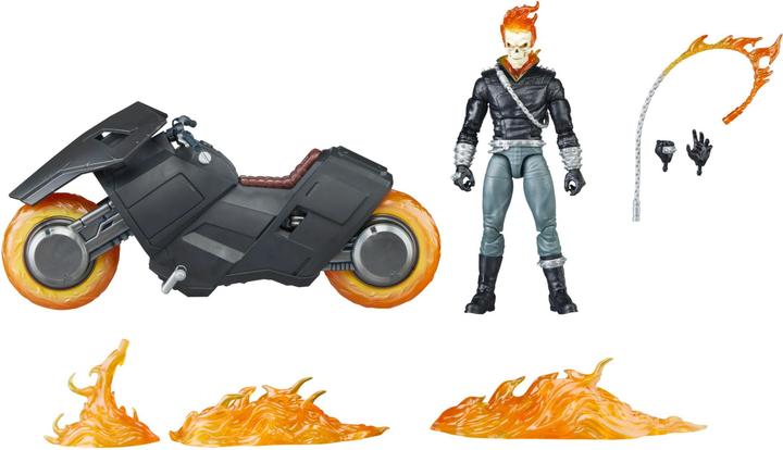 Actual product image Hasbro Marvel 85th Anniversary Marvel Legends action figure with vehicle Ghost Rider 15 cm