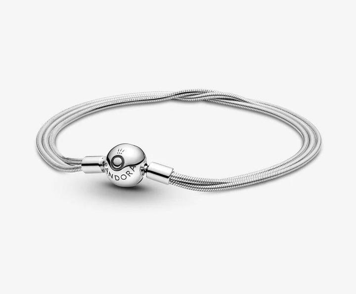 Produktbild Pandora Armband Moments Multi Snake Chains (19 cm, Sterling Silber 925)