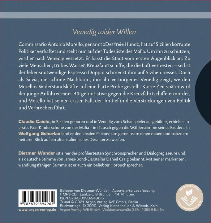Actual product image The free dog (Wolfgang Schorlau, Claudio Caiolo, Dietmar Wunder, German)