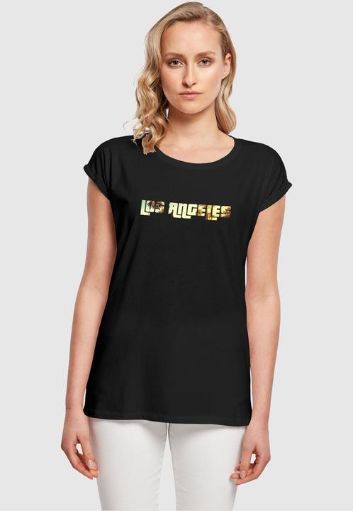 Produktbild Merchcode Laides Grand Los Angeles Extended Shoulder Tee - 113477 (S)