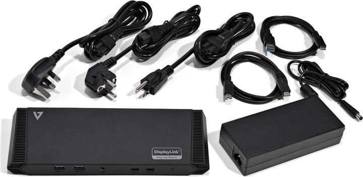 Immagine prodotto V7 Docking Station USB-C A 3 Display (USB-C, 7 Porti)