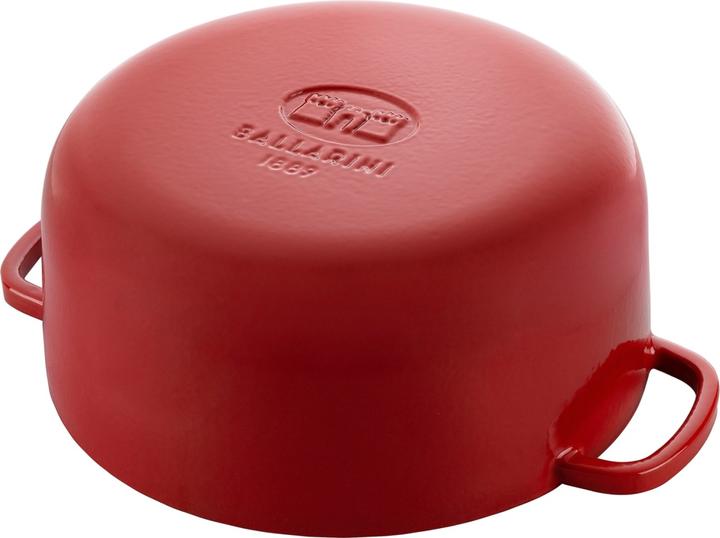 Immagine prodotto Ballarini Cocotte BELLAMONTE 22 cm rotonda da 3,0 litri in ghisa arrosto rosso (22 cm, Pirofila + casseruola, Ghisa)