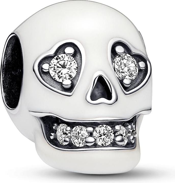 Image du produit Pandora Glow in the dark Tête de mort étincelante Charm (Argent sterling 925)