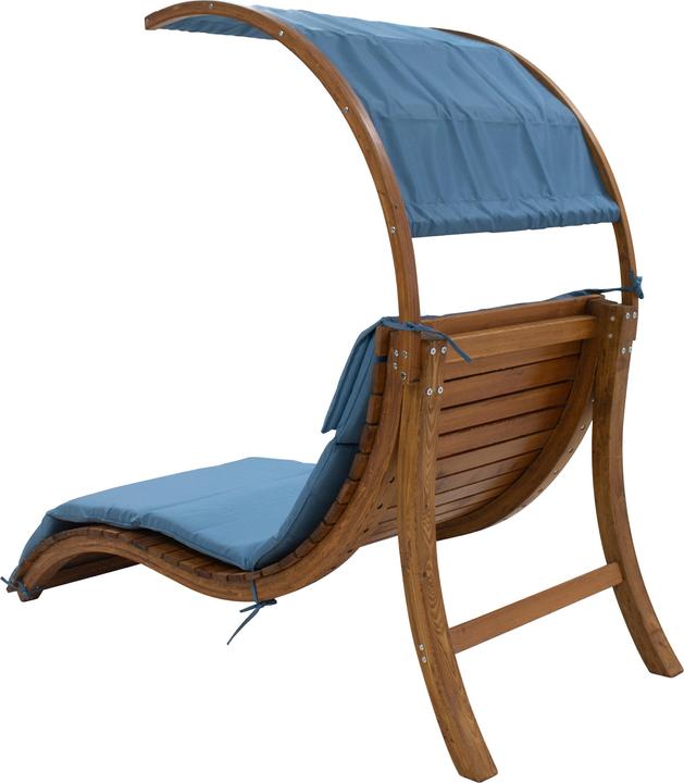 Produktbild Axi Salina Liegestuhl mit Sonnenschirm Blau (186.50 cm)