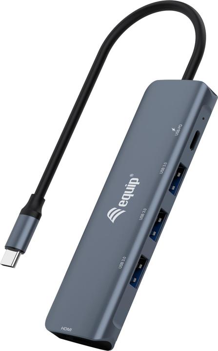 Produktbild equip Multifunctional Adapter (USB-C, 5 Ports)