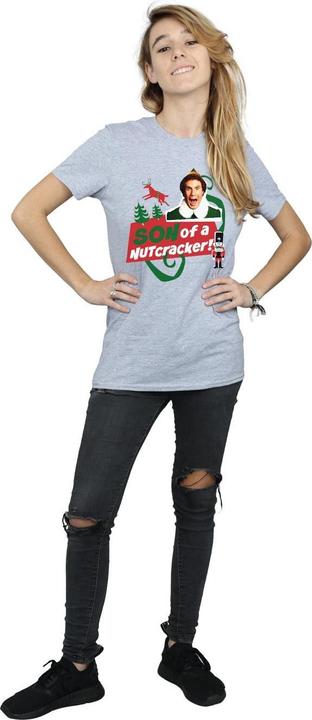 Immagine prodotto Elf Son Of A Nutcracker Boyfriend Fit Maglietta Ampia Donna (S)