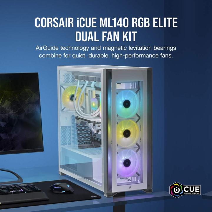 Immagine prodotto Corsair ML140 RGB ELITE (140 mm, 2 x)