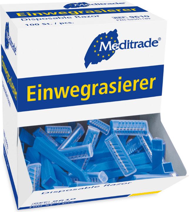Actual product image Meditrade Disposable razor, single-edged, non-sterile 100 pcs.