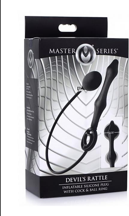 Produktbild Master Series Inflatable Silicone Anal Plug + Cock & Ball Ring
