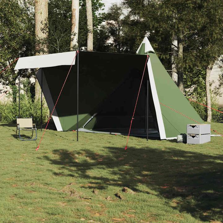 Produktbild VidaXL Tipi-Familienzelt 6 Personen Grün Wasserdicht (11.05 kg, 6 Personen)