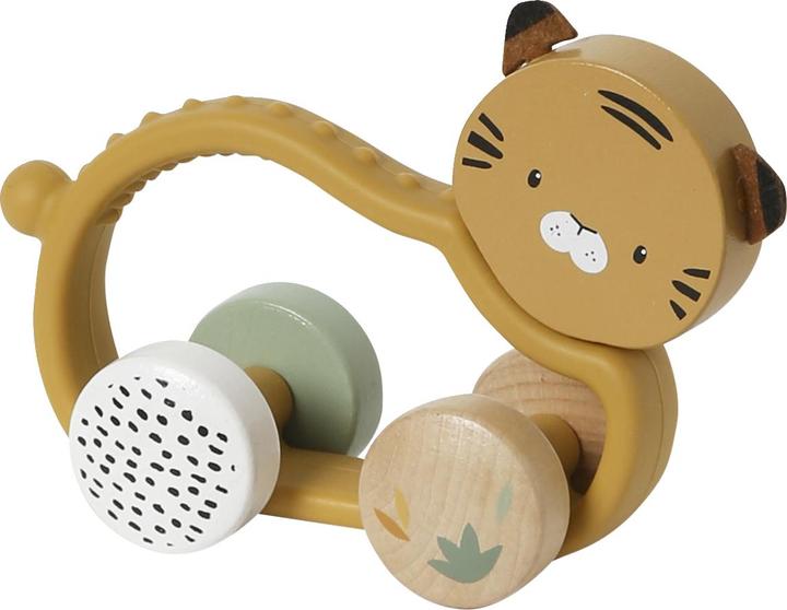 Image du produit Vertbaudet Hochet bébé tigre en silicone et bois FSC®.