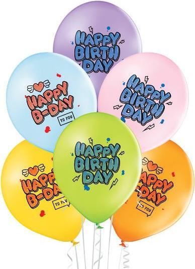 Image du produit Belbal Ballon Graffiti Joyeux Anniversaire