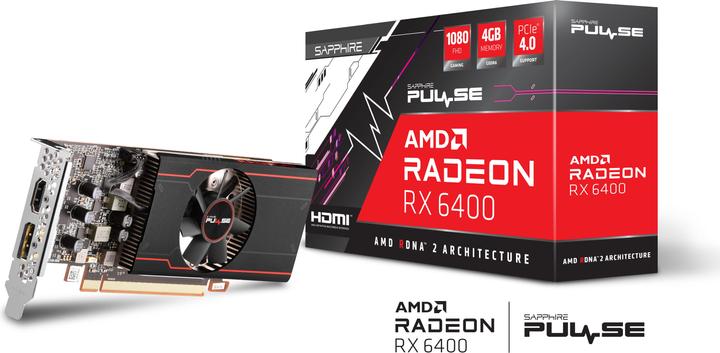 Produktbild Sapphire PULSE AMD Radeon RX 6400 GAMING (4 GB)