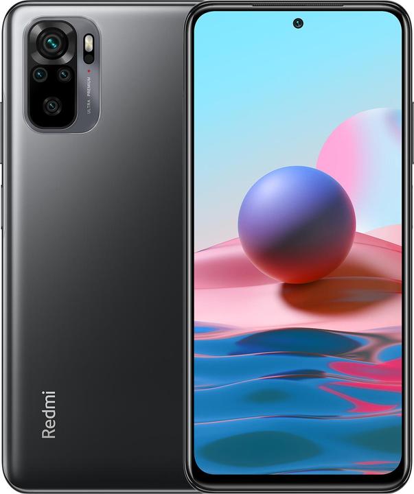 Xiaomi Redmi Note 10 (128 GB, Onyx Gray, 6.43", Dual SIM, 48 Mpx, 4G)