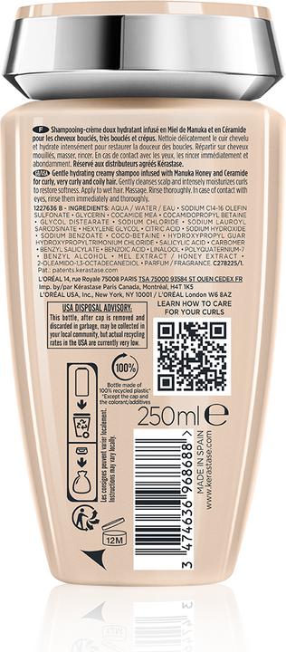 Image du produit Kérastase Curl Manifesto Bain Hydratation Douceur (250 ml, Shampoing liquide)