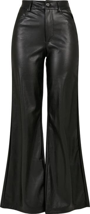 Urban Classics Ladies Faux Leather Wide Leg Pants